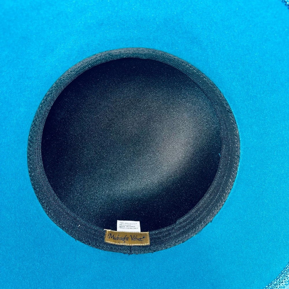 Midnight Velvet Teal Dress with Hat - Picture 5 of 6